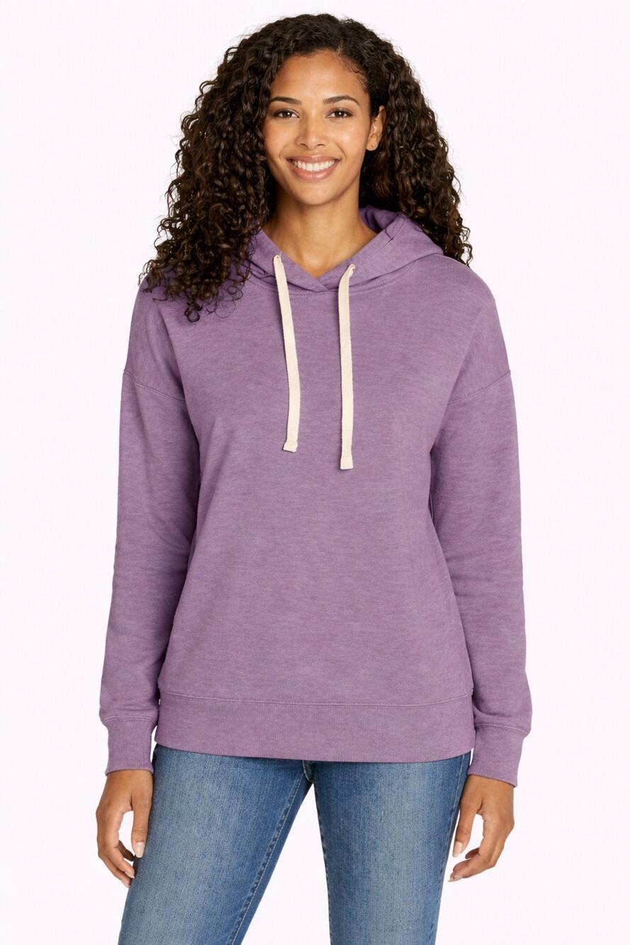 Buffalo David Bitton Hoodie Womens XS Purple Cowl Neck NWT‎